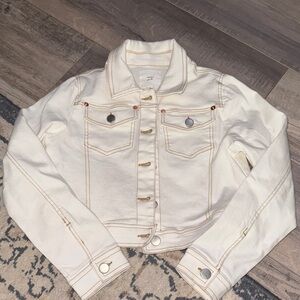 Kids Cream Jean Jacket